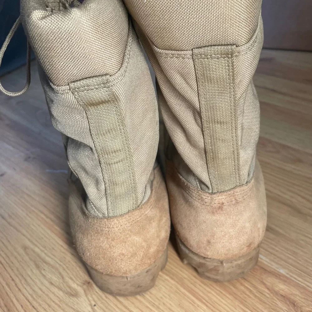 Altama desert tan combat boots Vtg 12 Wide Hot Weather Military Army *READ AS IS